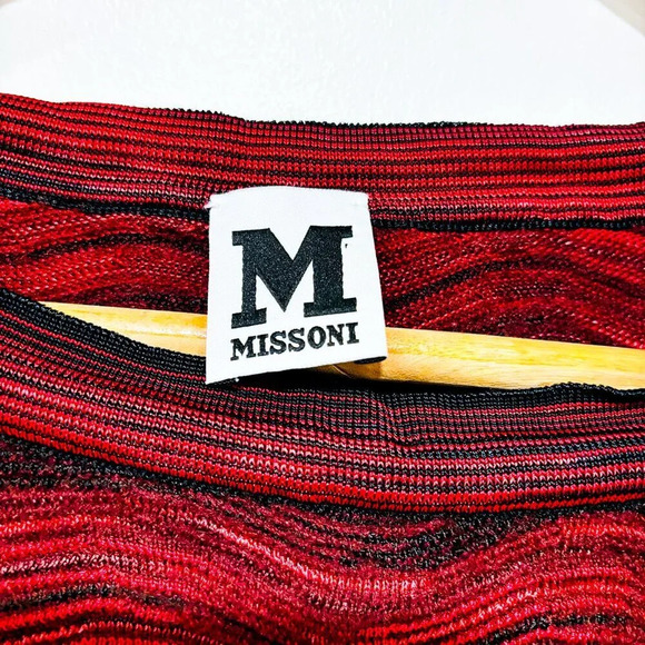 MISSONI Red t-shirt with textured waves - Picture 5 of 7